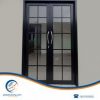 pintu aluminium hitam model clasik dua pintu